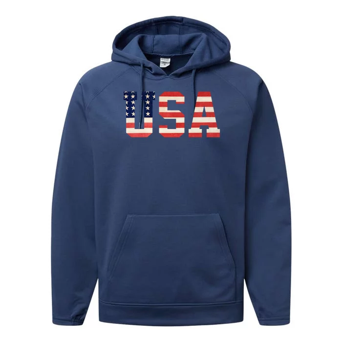 Usa American Pride Festive Performance Fleece Hoodie