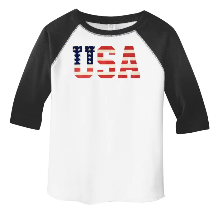 Usa American Pride Festive Toddler Fine Jersey T-Shirt