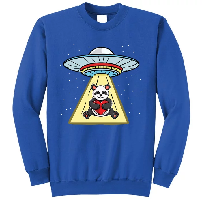 Ufo Abduction Panda Valentines Day Gift Sweatshirt