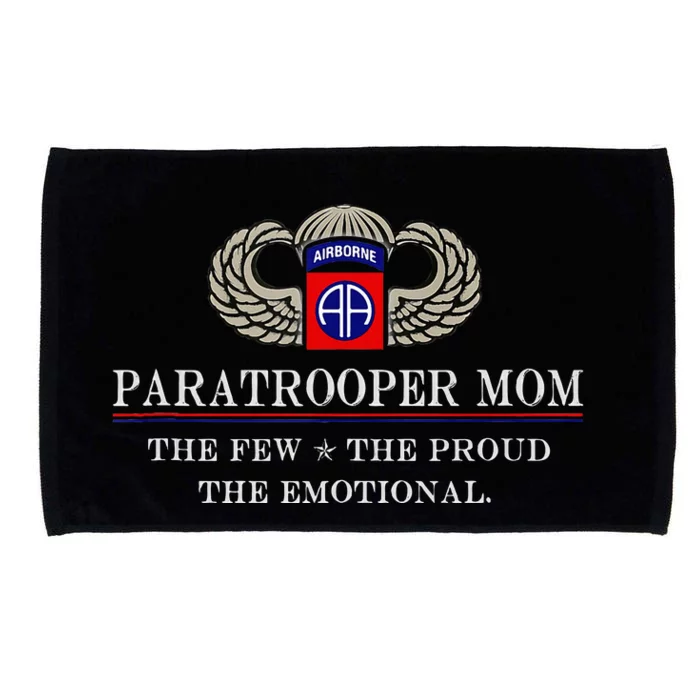 Us Airborne Paratrooper Mom Veteran Veterans Day Microfiber Hand Towel