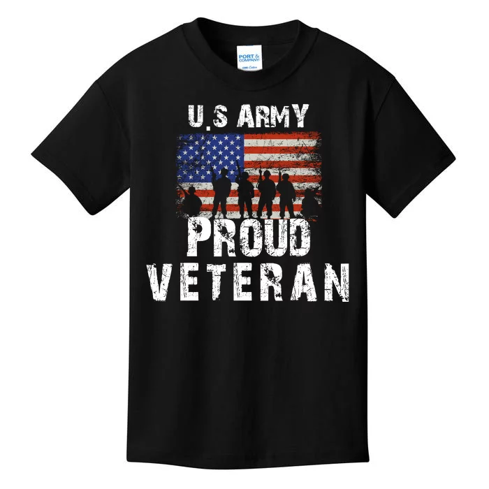 Us Army Proud Veteran Kids T-Shirt