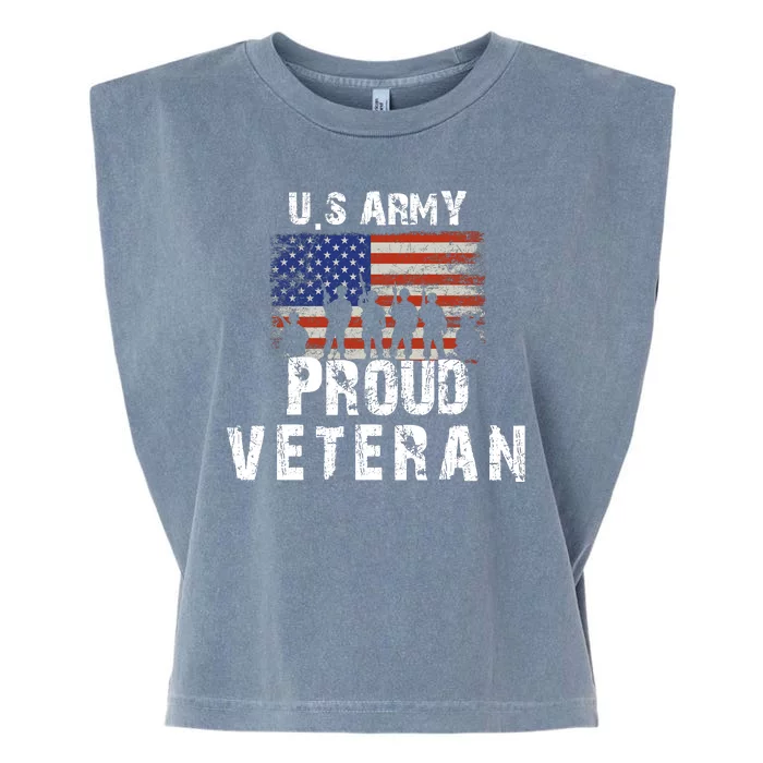 Us Army Proud Veteran Garment-Dyed Women's Muscle Tee