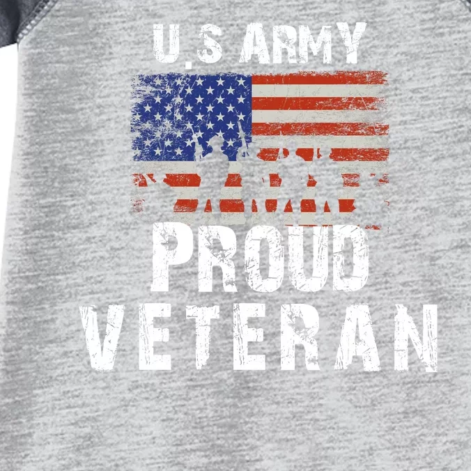 Us Army Proud Veteran Infant Baby Jersey Bodysuit