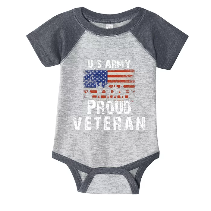 Us Army Proud Veteran Infant Baby Jersey Bodysuit