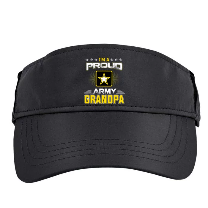 U.S. Army Proud Us Army Grandpa Military Veteran Pride Adult Drive Performance Visor