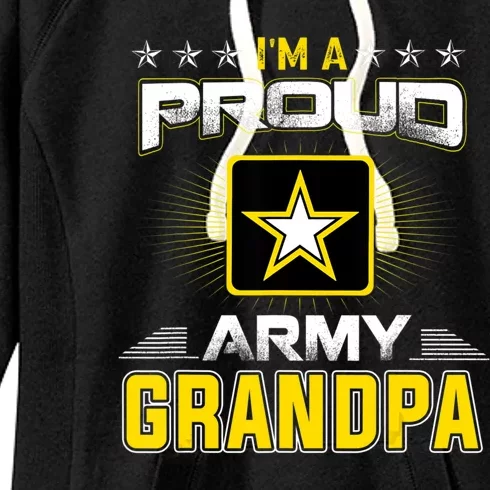 U.S. Army Proud Us Army Grandpa Military Veteran Pride Women's Fleece Hoodie