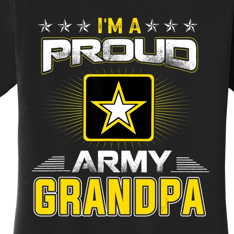 U.S. Army Proud Us Army Grandpa Military Veteran Pride Women's T-Shirt