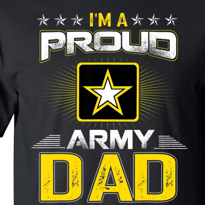 U.S. Army Proud Us Army Dad Military Veteran Pride Tall T-Shirt