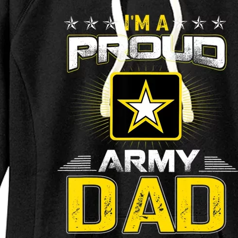 U.S. Army Proud Us Army Dad Military Veteran Pride Women's Fleece Hoodie