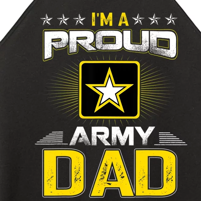 U.S. Army Proud Us Army Dad Military Veteran Pride Women’s Perfect Tri Rocker Tank