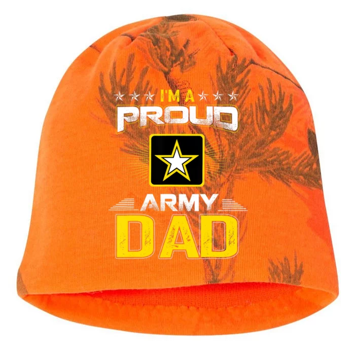 U.S. Army Proud Us Army Dad Military Veteran Pride Kati - Camo Knit Beanie