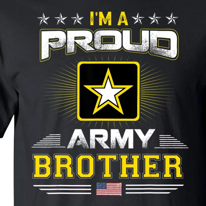 U.S. Army Proud Us Army Brother Military Veteran Pride Tall T-Shirt