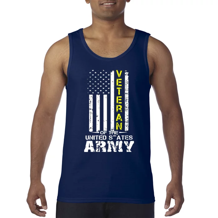 U.S. Army Proud Army Veteran Vintage Gift Tank Top