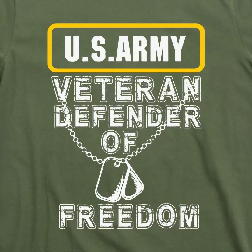 U.S Army Proud Army Veteran Patriotic DD214 T-Shirt