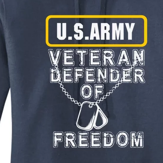 U.S Army Proud Army Veteran Patriotic DD214 Women's Pullover Hoodie