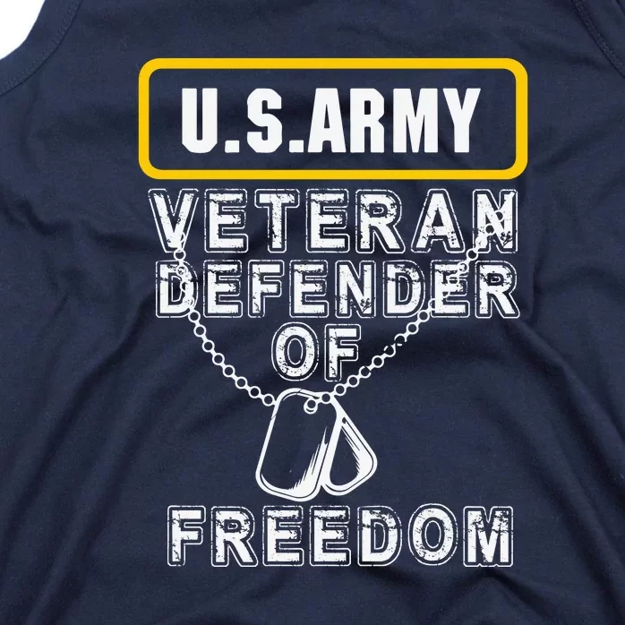 U.S Army Proud Army Veteran Patriotic DD214 Tank Top