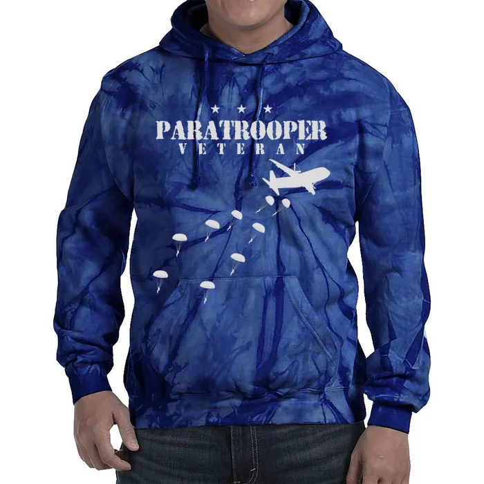 U.S Airborne Paratroopers Veteran Vintage Tie Dye Hoodie