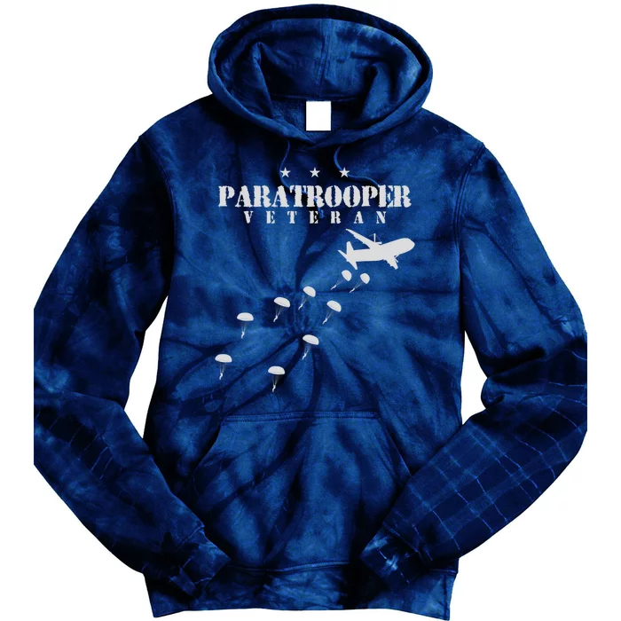 U.S Airborne Paratroopers Veteran Vintage Tie Dye Hoodie