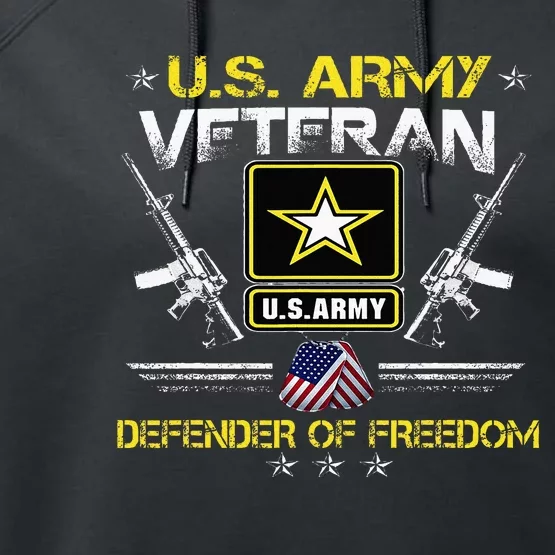 U.S. Army Proud Army Veteran Vet Performance Fleece Hoodie