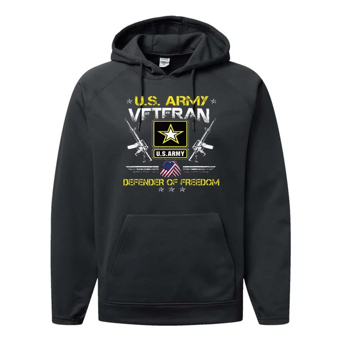 U.S. Army Proud Army Veteran Vet Performance Fleece Hoodie