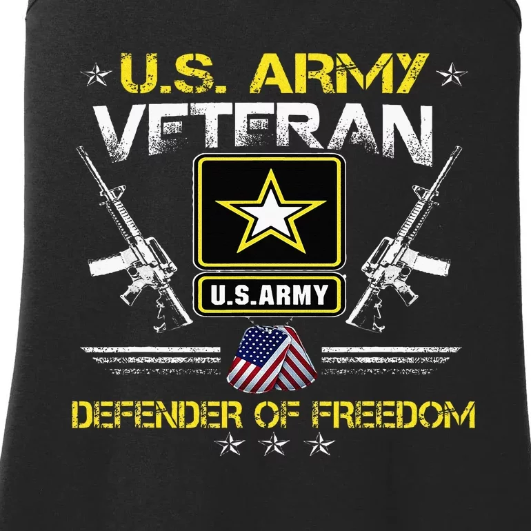 U.S. Army Proud Army Veteran Vet Ladies Essential Tank