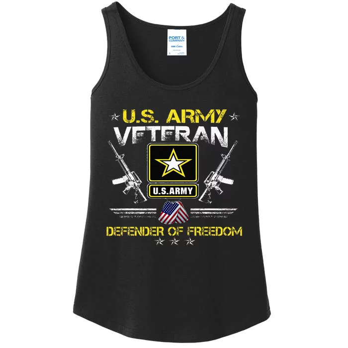 U.S. Army Proud Army Veteran Vet Ladies Essential Tank