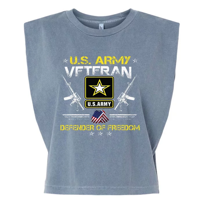 U.S. Army Proud Army Veteran Vet Garment-Dyed Women's Muscle Tee