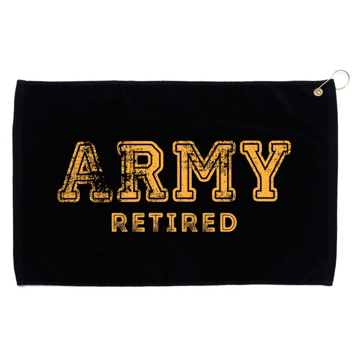 US Army Retired Retirement Gift Grommeted Golf Towel