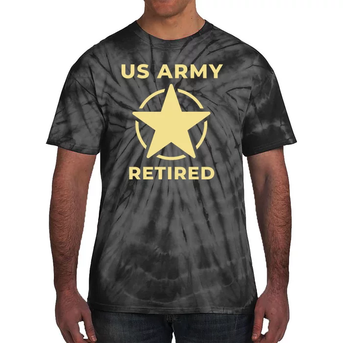 US Army Retired Veteran Gift Tie-Dye T-Shirt