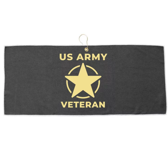 US Army Retired Veteran Gift Large Microfiber Waffle Golf Towel