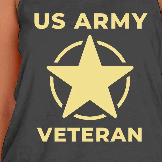 US Army Retired Veteran Gift Women's Knotted Racerback Tank