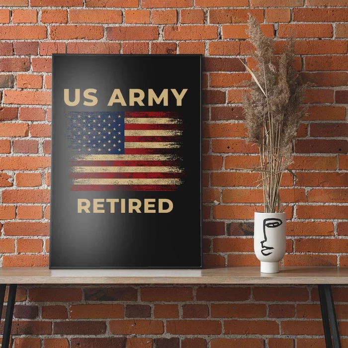 US Army Retired Veteran Gift Poster