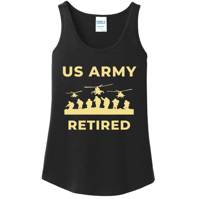 US Army Retired Veteran Gift Ladies Essential Tank