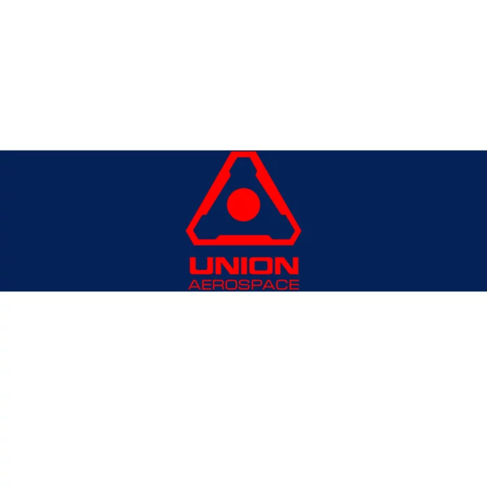 Union Aerospace Red Corner Print Bumper Sticker