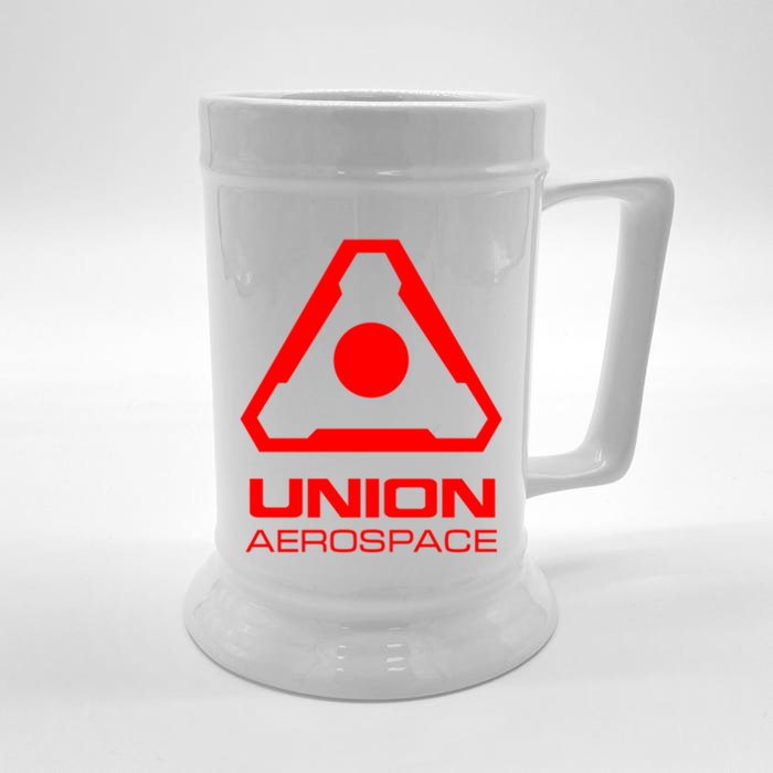 Union Aerospace Red Corner Print Front & Back Beer Stein