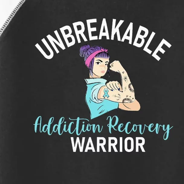 Unbreakable Addiction Recovery Warrior Aa Sober Gifts Women Toddler Fine Jersey T-Shirt