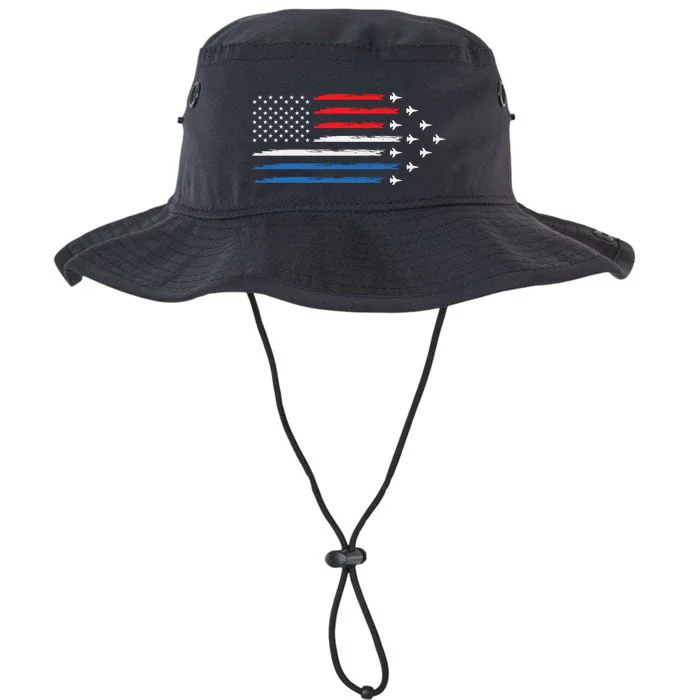 USAF Air Show American Flag 4th Of July Legacy Cool Fit Booney Bucket Hat