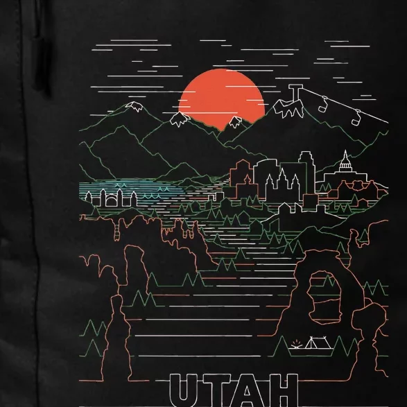 Utah Art Salt Lake City Ut Delicate Arch Bryce And Zion Daily Commute Backpack