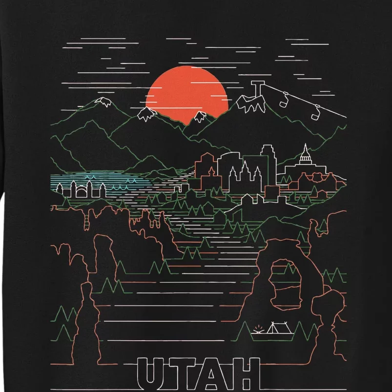 Utah Art Salt Lake City Ut Delicate Arch Bryce And Zion Tall Sweatshirt