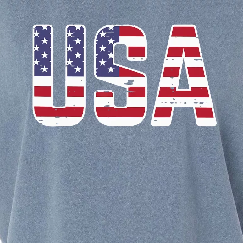 USA America Soccer Boys Girls Garment-Dyed Women's Muscle Tee