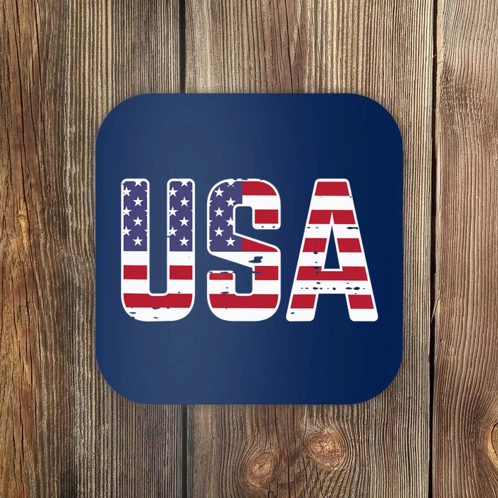 USA America Soccer Boys Girls Coaster