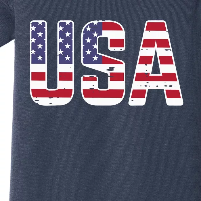 USA America Soccer Boys Girls Baby Bodysuit