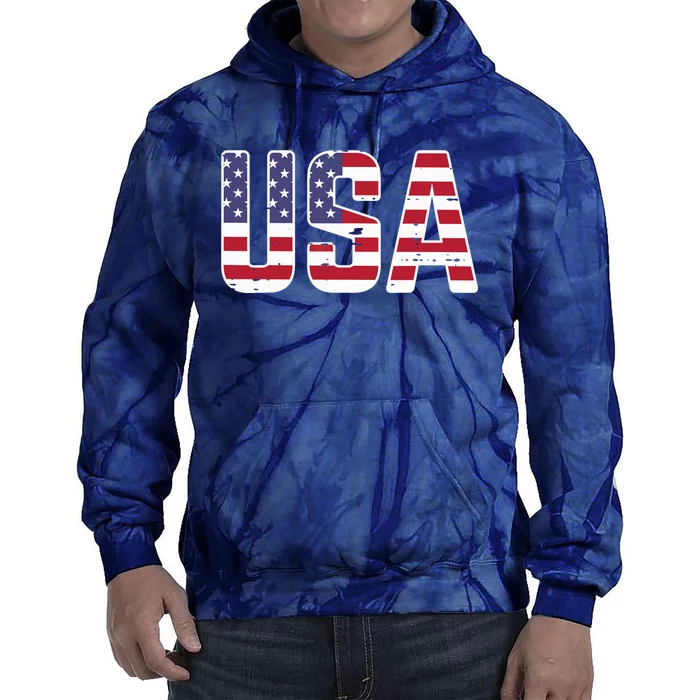 USA America Soccer Boys Girls Tie Dye Hoodie