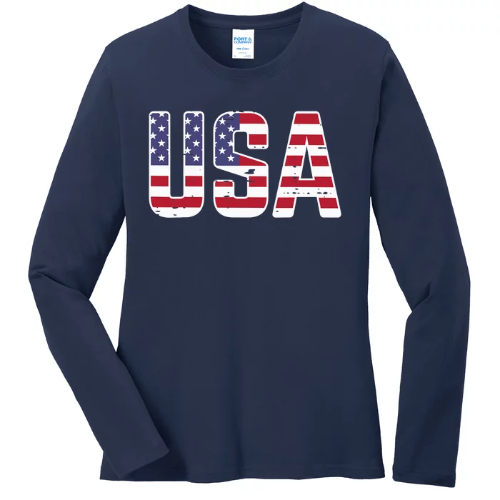 USA America Soccer Boys Girls Ladies Long Sleeve Shirt