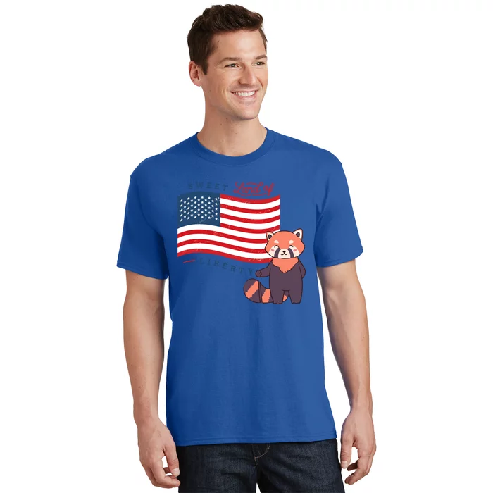 Usa America Sweet Land Liberty Bear Gift T-Shirt