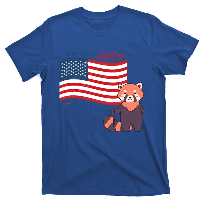 Usa America Sweet Land Liberty Bear Gift T-Shirt