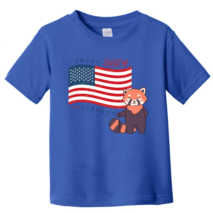 Usa America Sweet Land Liberty Bear Gift Toddler T-Shirt