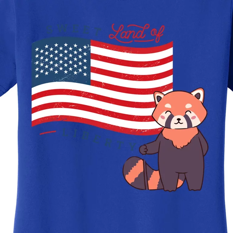 Usa America Sweet Land Liberty Bear Gift Women's T-Shirt