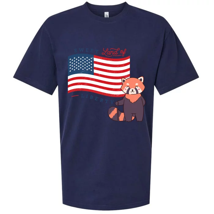 Usa America Sweet Land Liberty Bear Gift Sueded Cloud Jersey T-Shirt