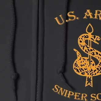 U.S. Army Sniper School marksmanship longrange precision Full Zip Hoodie